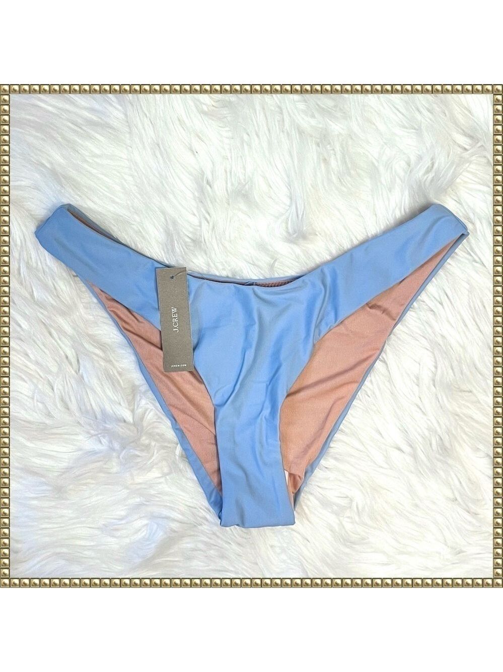J Crew Bikini Bottom Swimsuit Baby Blue Small NWT